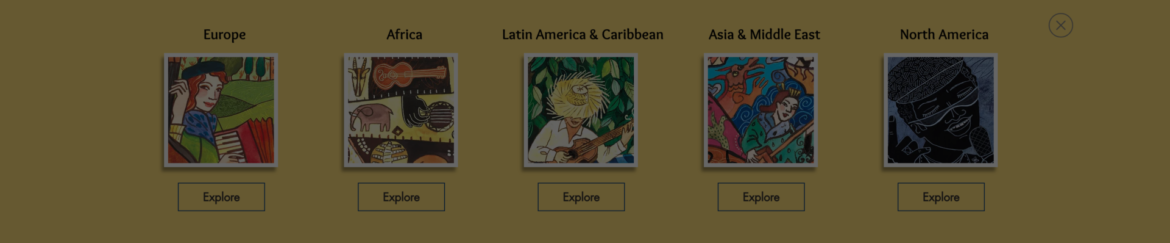 Putumayo World Music region menu